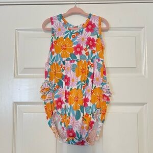 Little Sleepies Beach Blooms Bubble Romper - 2T